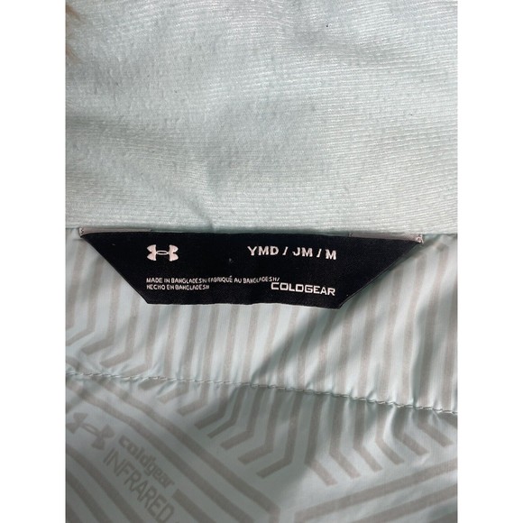 Under Armour Girls' ColdGear Reactor Yonders Parka Ink/Blue Fur Youth Medium - Picture 5 of 13